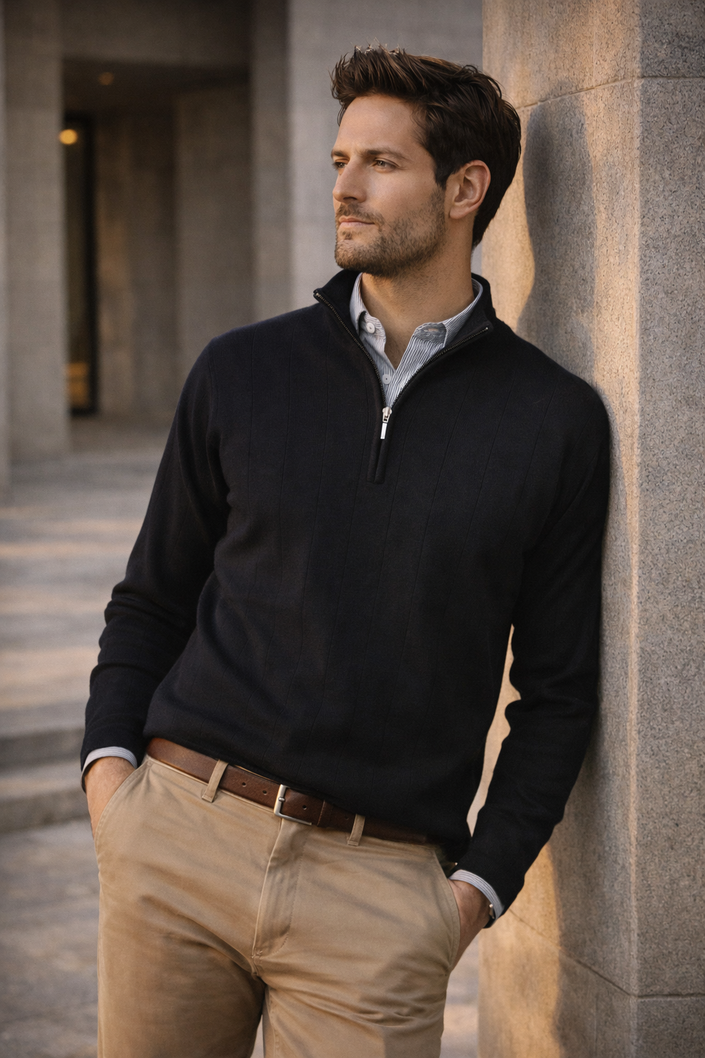Half Zip Merino Rich Pullover