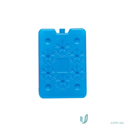 Blue plastic ice pack with snowflake designs for HardHat Insulated Cooler Bag