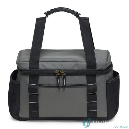 Steel Grey insulated cooler bag with handles, perfect for keeping drinks cold