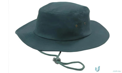 Green Canvas Sun Hat from Headwear Stockists Brushed Heavy Sports Twill Hat