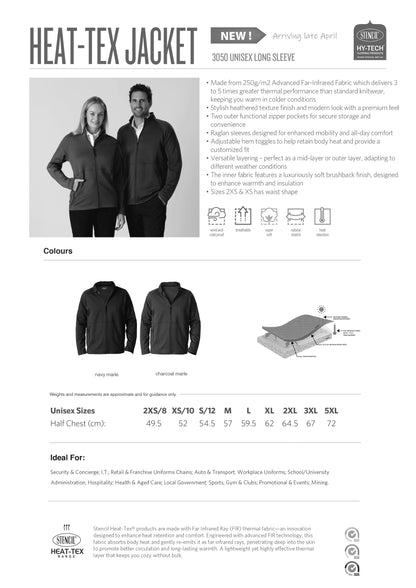 Heat-Tex Unisex Long Sleeve Jacket - Jacket