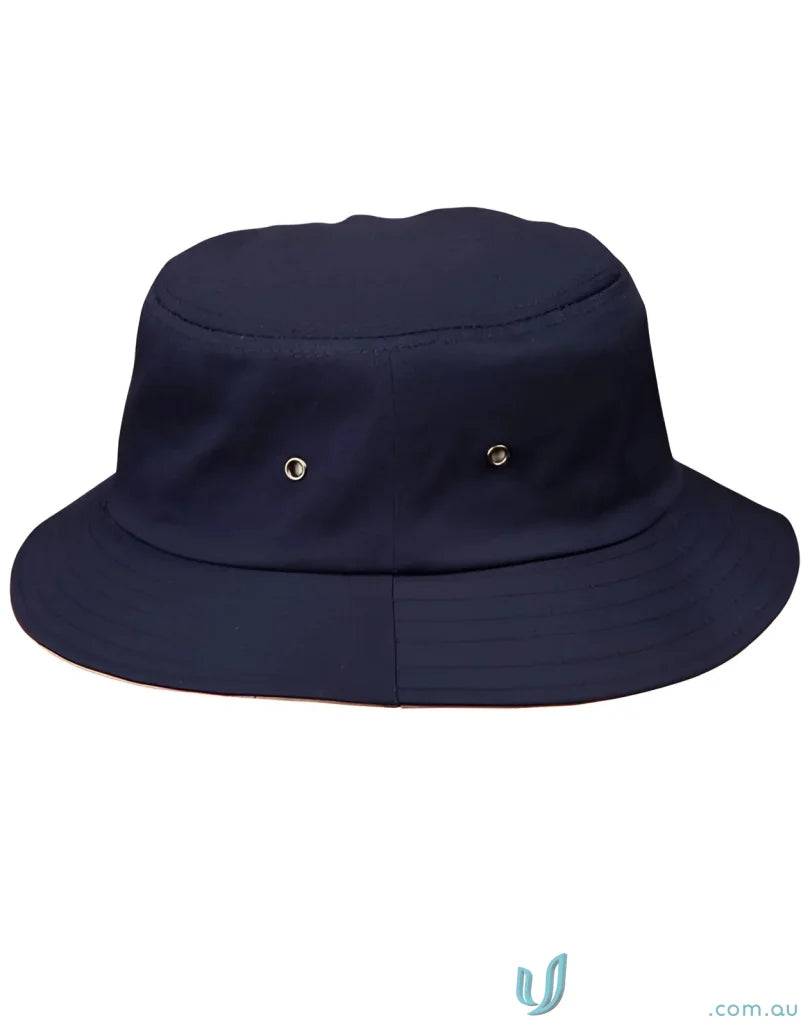 Navy blue ch32a bucket hat made of heavy brushed cotton from Winning Spirit Heavy Brushed collection