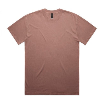 Rose pink crew neck t-shirt with short sleeves and a relaxed fit.