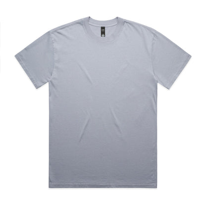 Silver t-shirt with black logo and ribbed neckline, made of cotton.