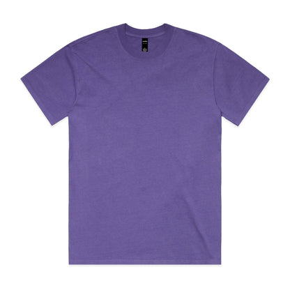 Lavender t-shirt with short sleeves and crew neck, made of cotton.