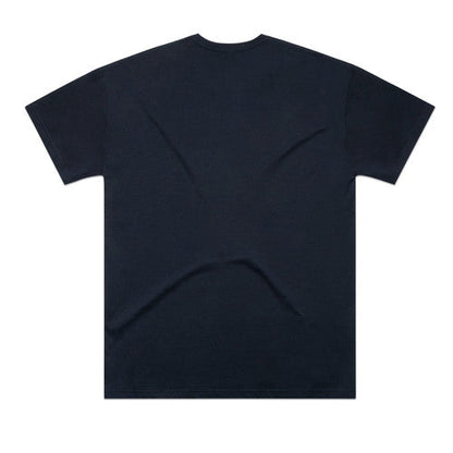 Black t-shirt with a star design on the back.