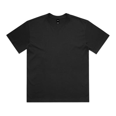 Planett mens heavyweight box tee black short sleeve crew neck back