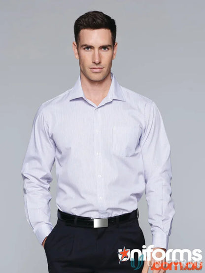 Men’s long-sleeved Henly L/S Shirt ideal for work uniforms or medical uniforms