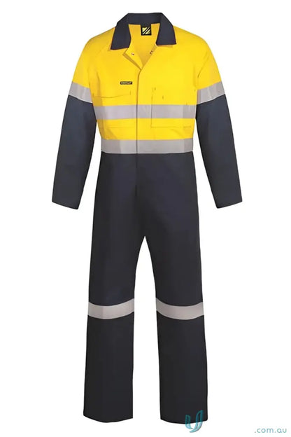 High visibility work coverall with CSR Tape for safety and durability
