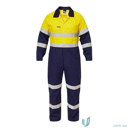 High visibility work coverall with press studs from HI VIS Coverall Ind Tape collection