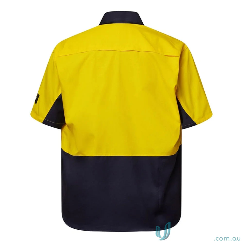 Hi Vis Vented Ripstop Shirt S/S with sun protection and stylish uniform look