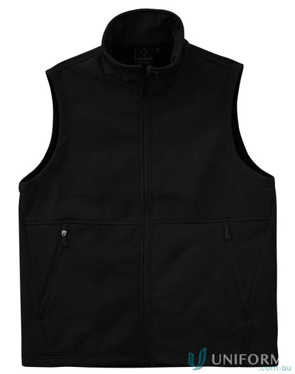 Black fleece vest from HiTech Softshell Vest, perfect for jk25 men’s softshell gear