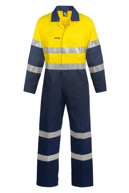 HiVis Coveralls With Reflective Tape - Workwear