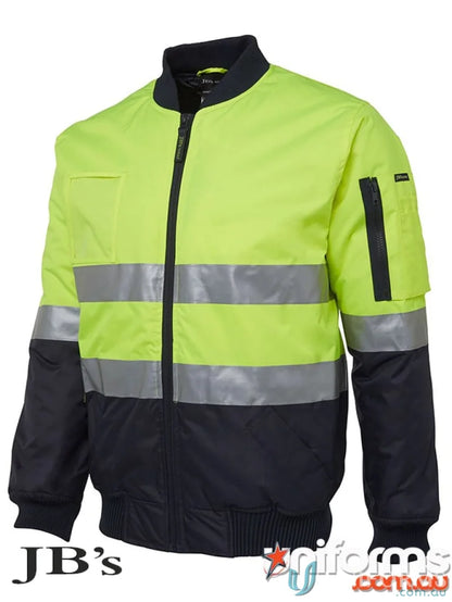 HiVis D+N Flying Jacket high-visibility bomber jacket perfect for work uniforms and workwear