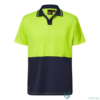 Men’s two-tone HiVis Food Industry polo shirt for food processing teams and kitchen staff