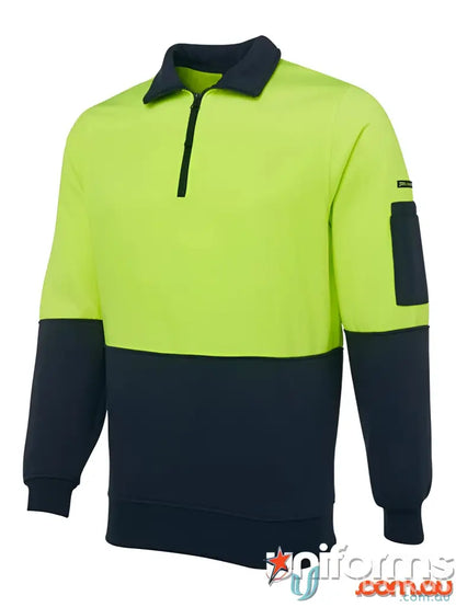 Two-tone lime navy or orange navy Hi-Vis work shirt from JBs uniforms