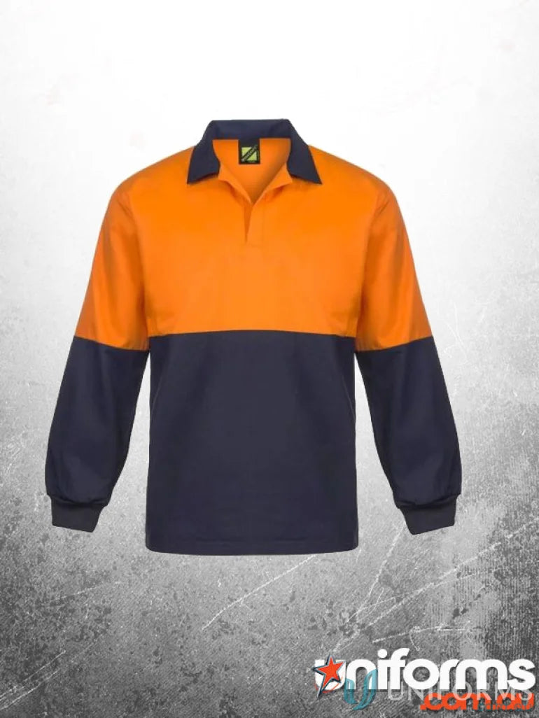 Two-tone long-sleeved Jac Shirt perfect for uniforms and workwear in HiVis L/S style