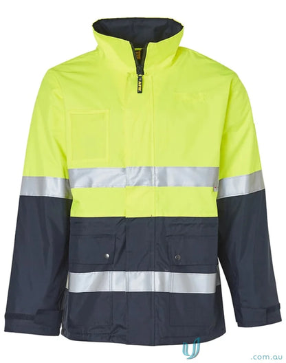HiVis Long Line Jacket Polar showing high-visibility work jacket for safety and style