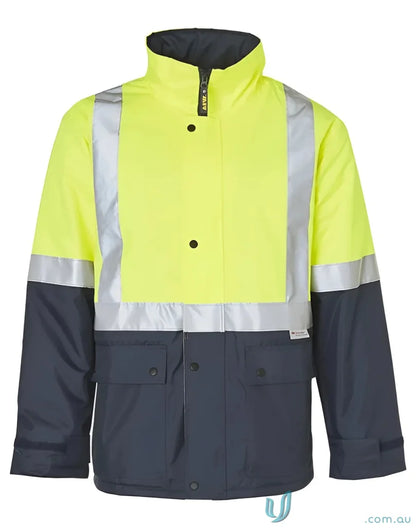 High-visibility rain proof quilted jacket from Winning Spirit SW28A for outdoor work