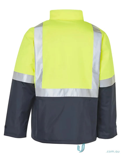 High-visibility rain proof quilted jacket from Winning Spirit SW28A, perfect for outdoor work