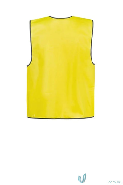 Yellow HiVis Safety Vest with contrast binding for workcraft hivis safety productivity