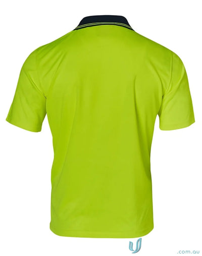 Chartreuse hivis truedry polo shirt from the Winning Spirit Hivis collection