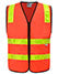HiVis VIC Road Safety Vest back with reflective tape, warp-knitted polyester
