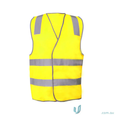 Yellow safety vest with reflective stripes for workcraft HiViz vest, perfect traffic controllers safety gear