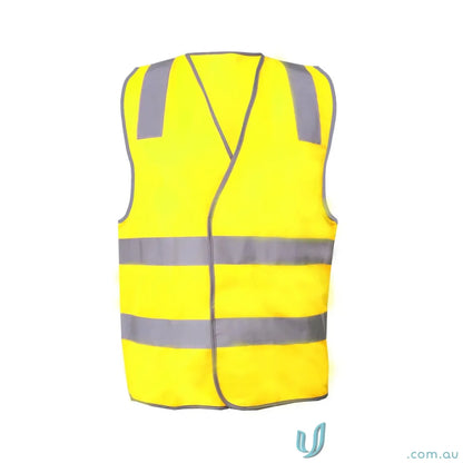 Yellow safety vest with reflective stripes for workcraft HiViz vest, perfect traffic controllers safety gear