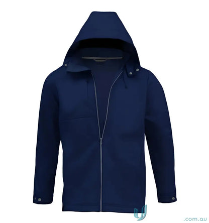 Navy blue Horizon Jacket perfect for workwear and uniforms with hooded design