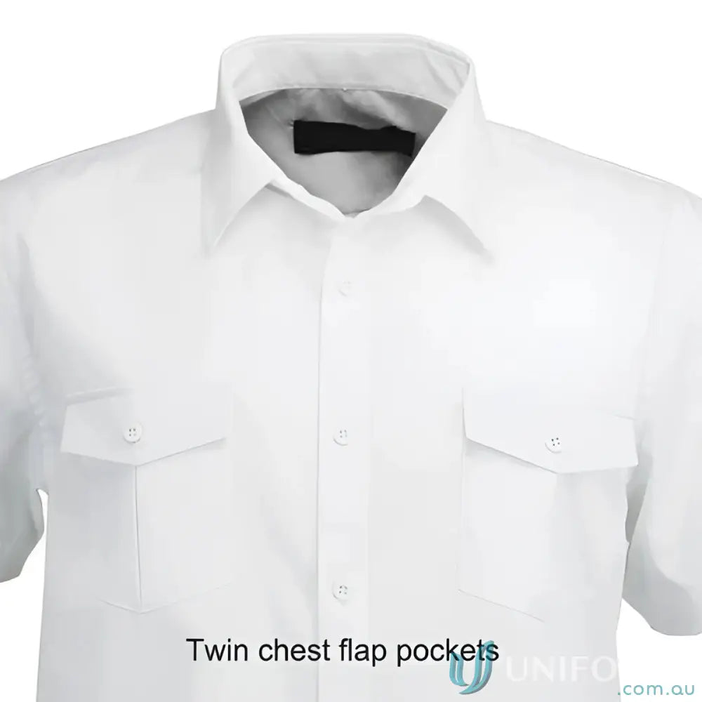 Hospitality Nano SS Shirt made with Nano-Gear® fabric featuring twin chest flap pockets