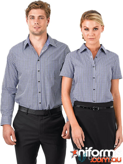 Matching gingham check Hudson Short Sleeve Shirt for a casual, stylish look