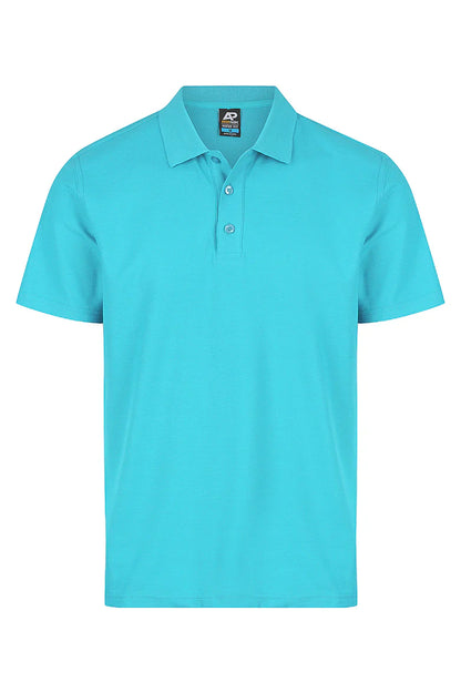 Nike Hunter Adult Polo in bright turquoise blue with breathable pique knit fabric