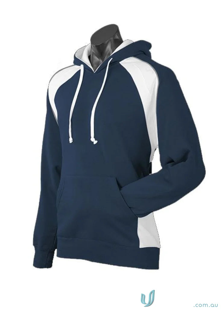 Huxley Hoodie navy and white hooded sweatshirt perfect for casual sports uniforms or workwear