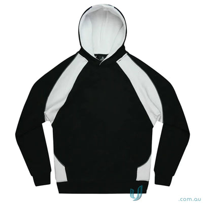 Black and white Huxley Kids Hoodie ideal for sports uniforms and casual workwear