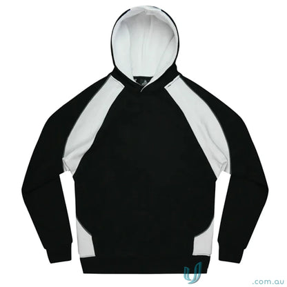 Black and white Huxley Kids Hoodie ideal for sports uniforms and casual workwear