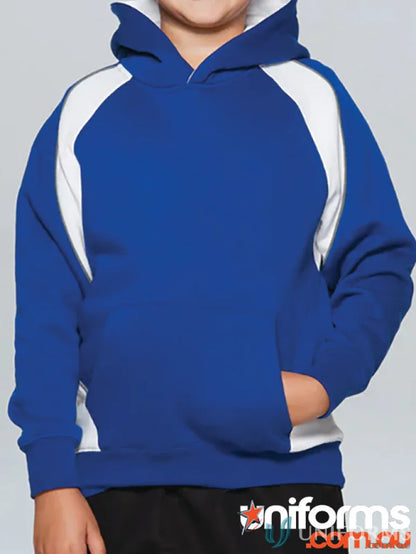 Blue and white Huxley Kids Hoodie for sports uniforms or casual workwear