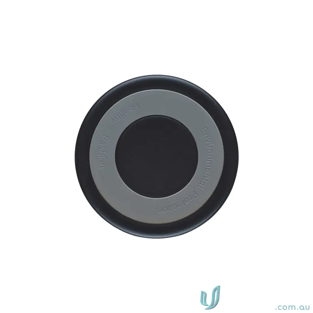 Black circular camera lens filter with gray inner ring for HydraSite 1.9L Mega Bottle