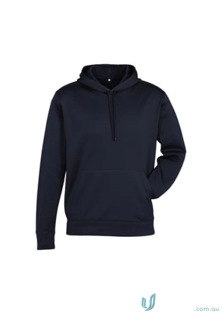 Hyper Hoodie SW239ML in dark navy blue polyester performance fleece with hood and pouch pocket
