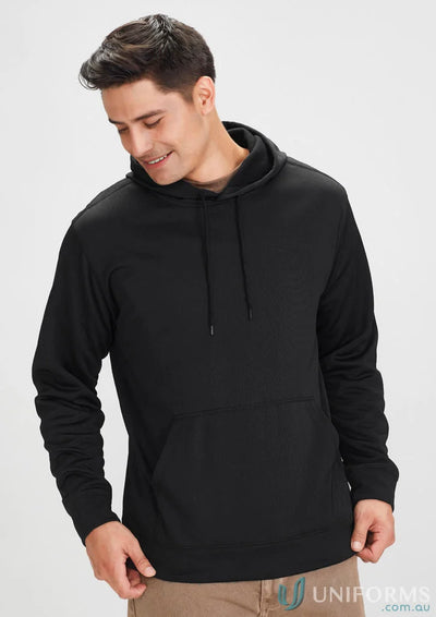 Hyper Hoodie SW239ML mens black long-sleeve hoodie with kangaroo pocket polyester fleece