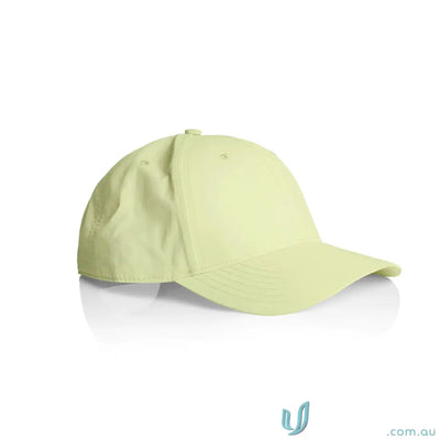 Light yellow Icon Nylon Cap with curved peak and tonal under-peak lining