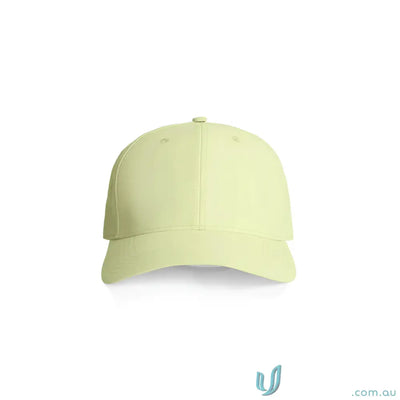 Light green Icon Nylon Cap with curved peak and six-panel snapback style