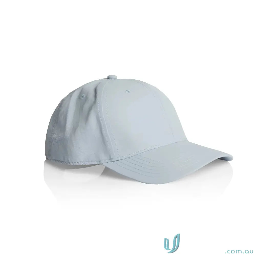 Light blue Icon Nylon Cap with curved peak and tonal under-peak lining