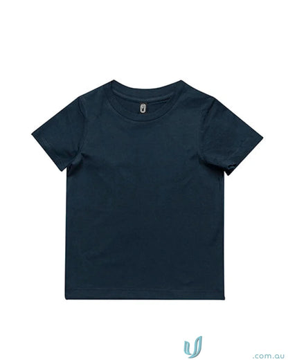 Dark blue short-sleeved Infant T-Shirt perfect for casual wear and easy to measure size