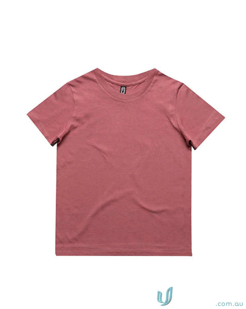 Rose-colored short-sleeved Infant T-Shirt perfect for casual wear or workwear uniforms