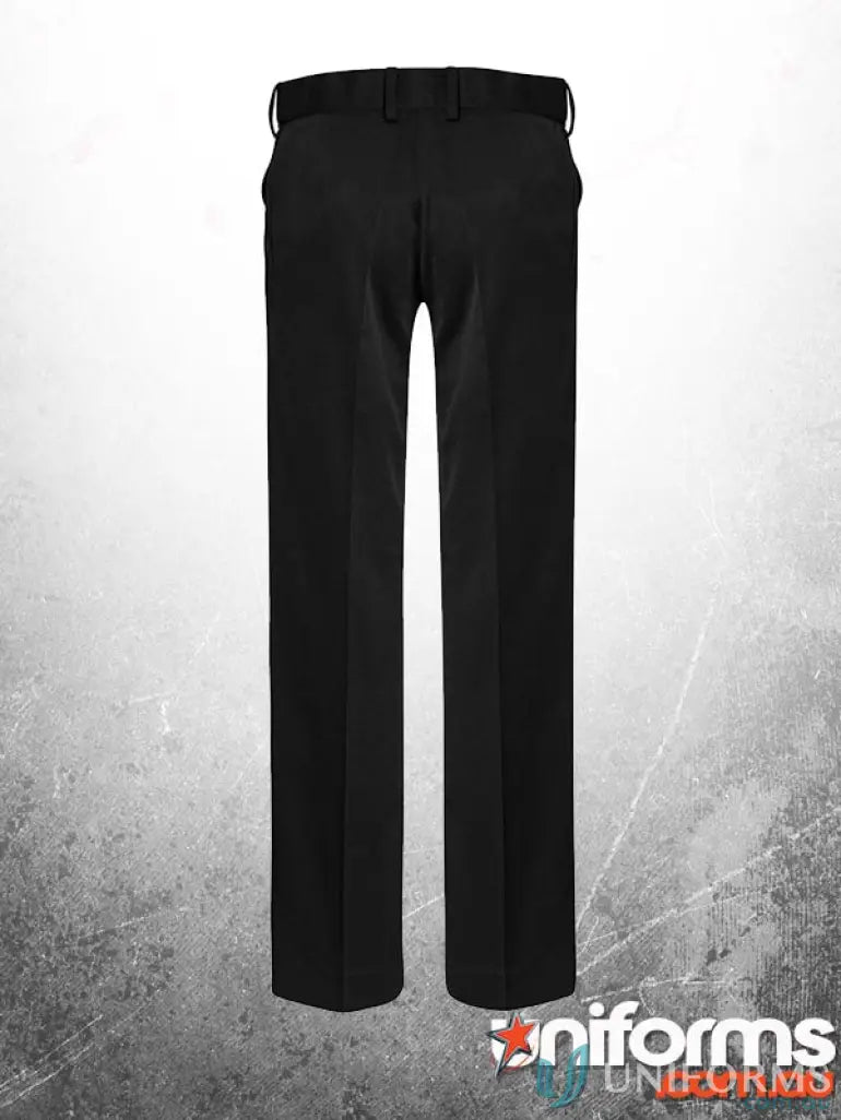 Black dress pants from IOP Ladies Flexi Band Pant, perfect for women’s Detroit pant style