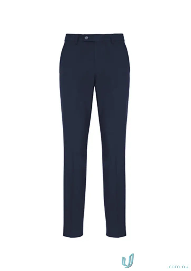 Navy blue IOP Mens Slim Fit Classic Pant, stylish slim fit pants for men B S720M