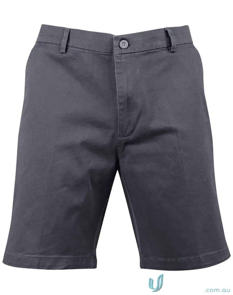 Gray chino shorts for men from IOP’s Stretch SlimFit Boston collection