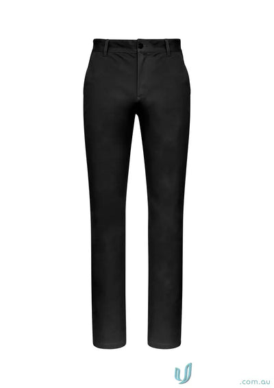 Black IOP Stretch Chino Pants from Biz Collection Lawson BS724M, comfortable stretch chinos