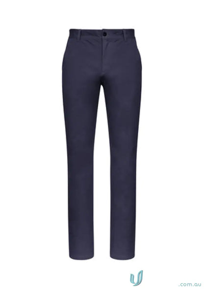 Navy blue IOP Stretch Chino Pants from Biz Collection Lawson bs724m, comfy stretch chino pants